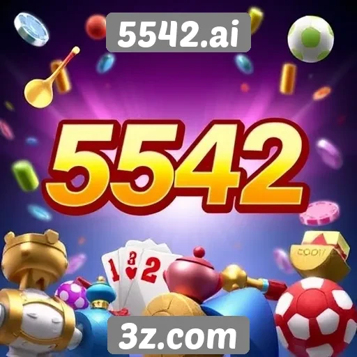 Diversidade de jogos disponíveis no site 5542.ai